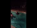 Jump into freezing pool at new year part 3