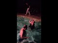 Jump into freezing pool at new year part 3