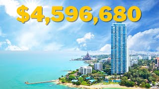 Super Privacy Penthouse At The Palm Wongamat 3-Story Luxury With Private Elevator 4.6M.