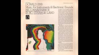 Donald Erb Music For Instruments & Electronic Sounds Complete