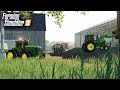 FS19- BUSY DAY ON THE FARM! FEEDING CATTLE SILAGE & STRAW