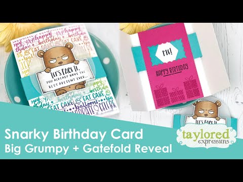 Big Grumpy Stamp Set - Birthday Big Grumpy Stamp Set - Birthday