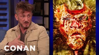 Is There A Familiar Face In Sean Penn’s Painting? - CONAN on TBS