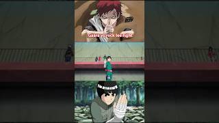 Gaara Vs Rock Lee Fight Rock Lee On Fire