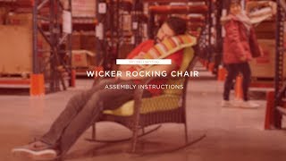 Assembly: Wicker Rocking Chair (SKY1881 SKY3130)