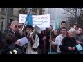 2013.03.10. Székelyföld autonómiáért tüntetés Zürichben Antal Béla ev.lelkész beszéde