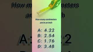 How Many Centimeters Are In An Inch