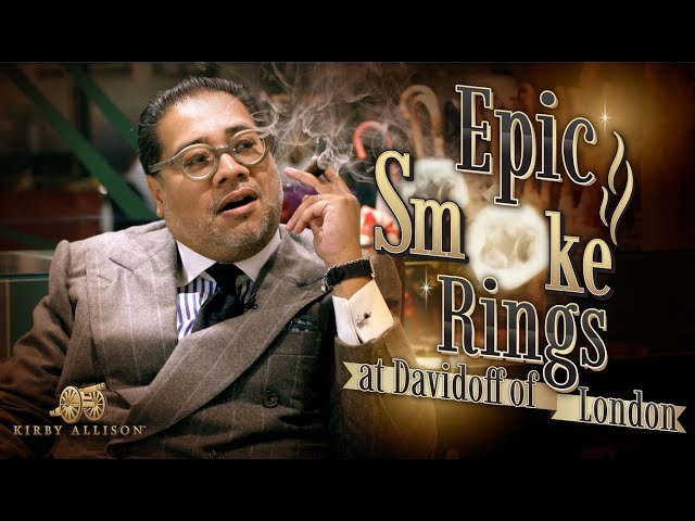 Play this video Epic Smoke Rings with Davidoff Of London  Kirby Allison
