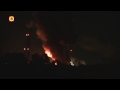 Eerste beelden van de grote brand bij Shell in Moerdijk (bron: YouTube)