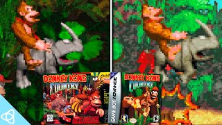 Donkey Kong Country - Snes Vs. Gba Side By Side