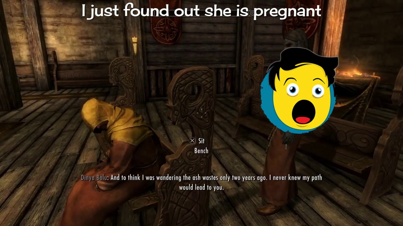 Skyrim pregnant long take