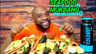 Snow Crab Seafood Boil Mukbang 해물먹방 ... Eating Show 먹방 ...
