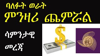 የሳምንቱ ምንዛሪ መረጃ On Dollar
