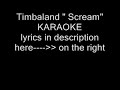 TIMBALAND 'scream' karaoke