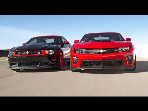 Camaro  on Chevrolet Camaro Zl1 Vs Ford Mustang Boss 302 Laguna Seca    Head 2