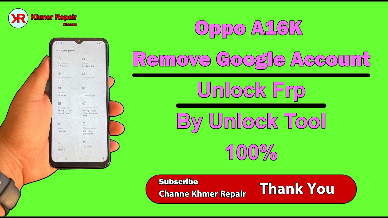 Oppo A16k FRP Unlock|Remove Google Account|Unlock Oppo A16k FRP Unlock|Remove Google Account|Unlock