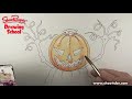 How to paint a pumpkin head