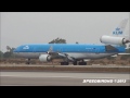 KLM 'Marie Curie' McDonnell Douglas MD-11 [PH-KCC] Landing and CLOSE UP Taxi