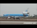 KLM 'Marie Curie' McDonnell Douglas MD-11 [PH-KCC] Landing and CLOSE UP Taxi