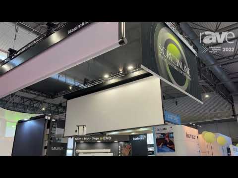 ISE 2022: ScreenLine Demos Maximilian Projection Screen, With Sizes Up to 12 Meters