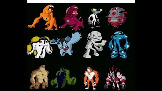 Ben 10 aliens & their ultimate forms