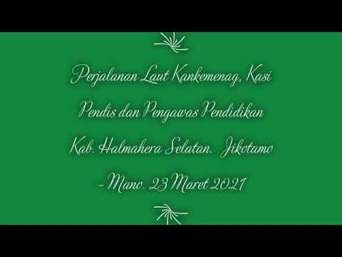 Perjalanan Laut Kankemenag, kasi Pendis dan pengawas. Jikotamo Ke Mano, 23 Maret 2021