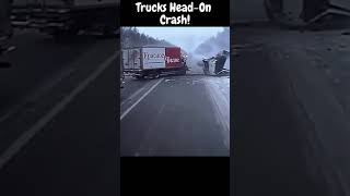 Russian Dash Cam Car Crash Compilation For 2021 - Trucks Head-On Crash