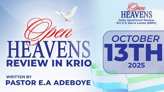 Open Heaven Devotional Krio For Today 13-10-2025
