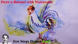 How To Draw A Rooster Step By Step Easy