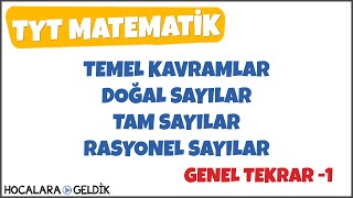 Temel Kavramlar, Doğal Sayılar, Tam Sayılar, Rasyonel Sayılar, Asal Sayılar