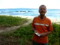 Jim Bell swims to Aguijan