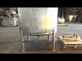 Video Used- Precision Stainless Mixing Tank, 1,500 Gallon - stock # 46559029