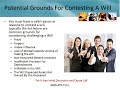 UNFAIRLY LEFT OUT OF A WILL or Last Wll and Testament