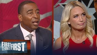 Sarah Kustok on how Kawhi's trade to Raptors will impact LeBron's Lakers | NBA | FIRST THINGS FIRST