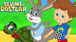 Tavşan ile Kaplumbağa şarkısı 🐢 | Sevimli Dostlar Bebek Şarkıları | Adisebaba Ço