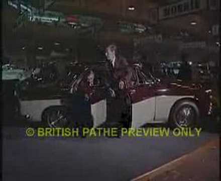 1962 Earls Court London Motor Show Featuring Ford Cortina BMC Mini