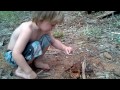 Learn how to build a camp fire from scratch and light it with 5 year old 'Survival Jed'
