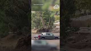 Driver Tries To Save Truck From Ca Mudslide