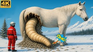 A White Horse That Was Stung By Millions Of Bees Has Been Rescued By A Brave Team