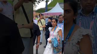 Isha Ambani & Mukesh Ambani & Anant Ambani & Radhika Merchant At Paris Olympics 2024