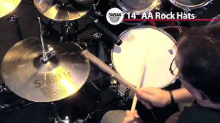 Sabian 14'' AA Rock Hats- Cymbal Demonstration