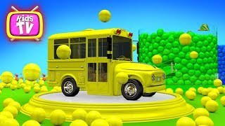 Learn Colors With Car And Magic Balls - 3D Cartoons For Children Video For Kids