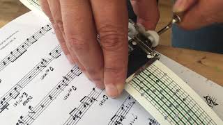 Manivela 15 Notas, Melodía Miss Potter When You Taught Me How To Dance. 15 Note Mechanism.