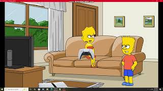 Goanimate - The Simpsons - Bart Simpson Smashes Playstation 5 - Gets Grounded