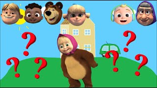 Cocomelon , Masha And The Bear , Match The Head