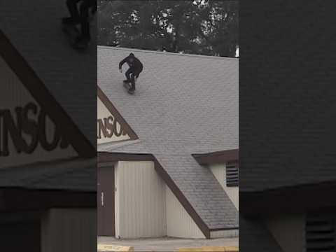 Dropping into 2 Different A-Frame Roofs by Kanaan! #skateboarding