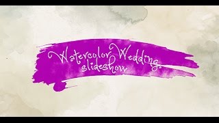 Watercolor Wedding Slideshow After Effects Template