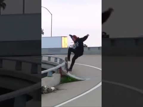 Timmy knuth nose grind pop out with death drop on the other side
