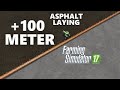 Farming Simulator 17 | +100 METER ASPHALT LAYING TOOL | ROADWORK