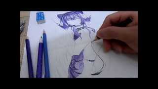 Drawing A Anime Girl With Watercolor Pencil ?